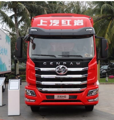 上汽红岩 杰豹6.5米高栏车报价 六米五二货